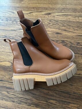 Madden Girl Pheobee Boot Cognac Womens Size 6m